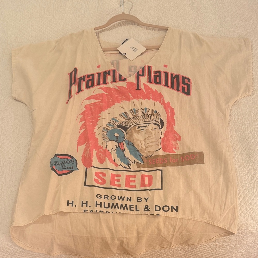 Jaded Gypsy Prairie Plains Seed Graphic top. Firm on Price